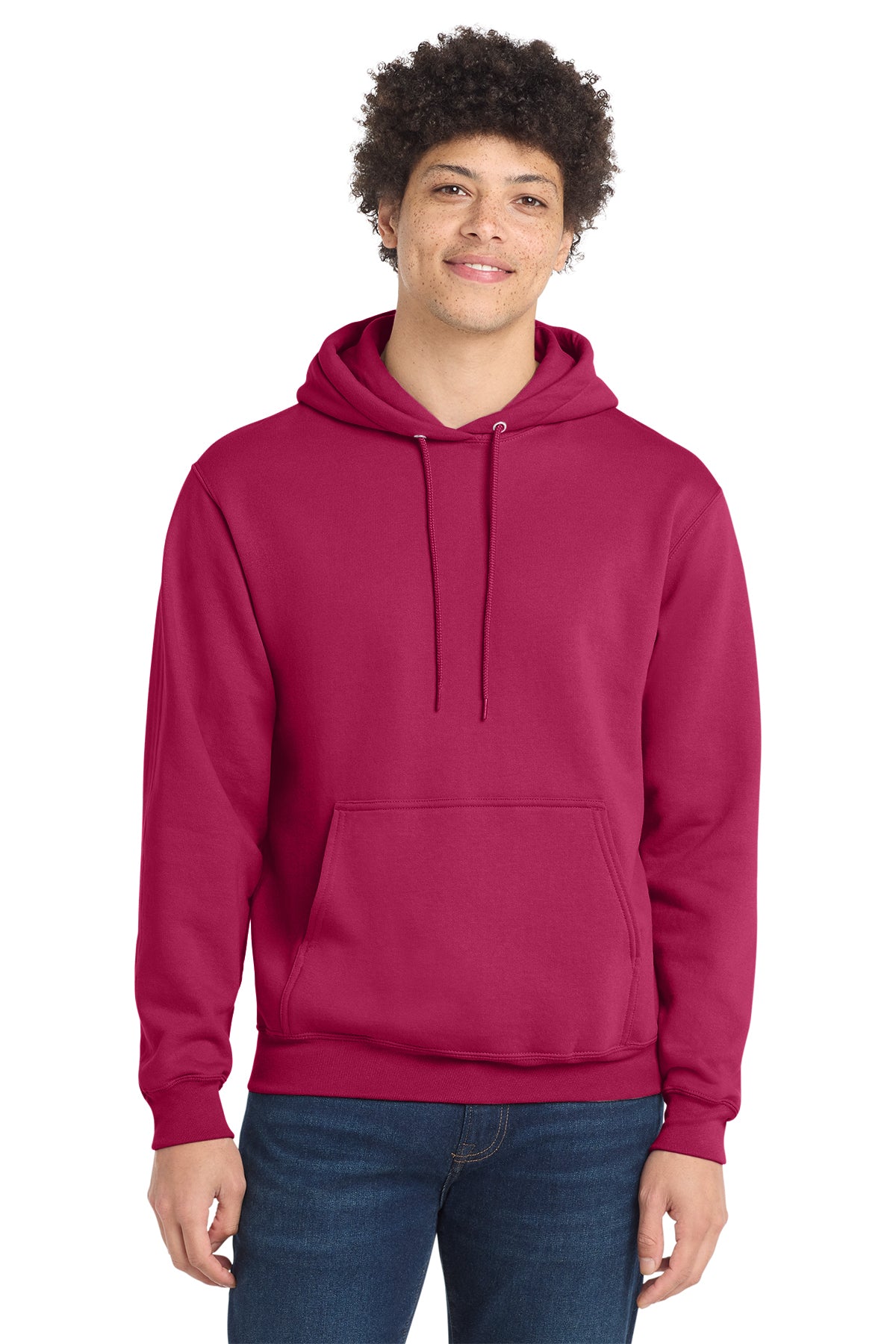 Port & Co® PC78H Core Fleece Pullover Hooded Sweatshirt - Flush Pink