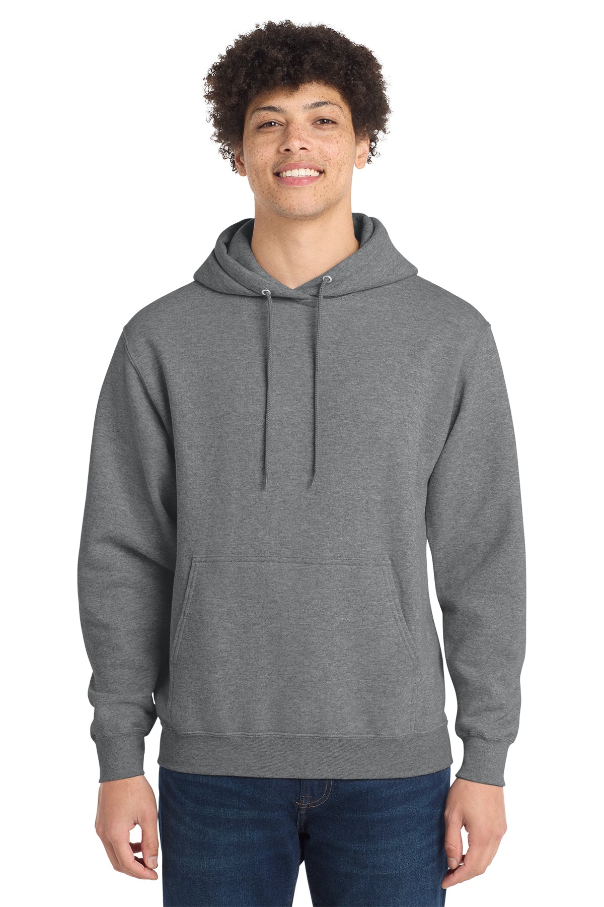 Port & Co® PC78H Core Fleece Pullover Hooded Sweatshirt - Graphite Heather
