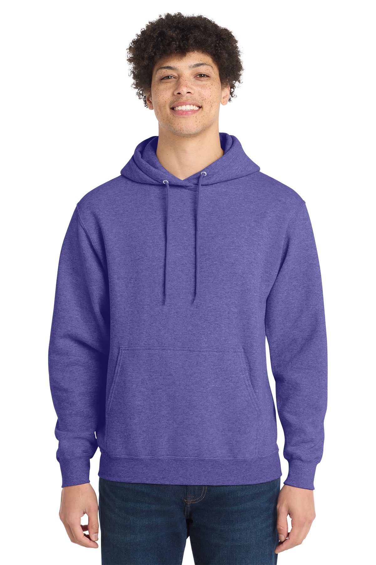 Port & Co® PC78H Core Fleece Pullover Hooded Sweatshirt - Heather Purple