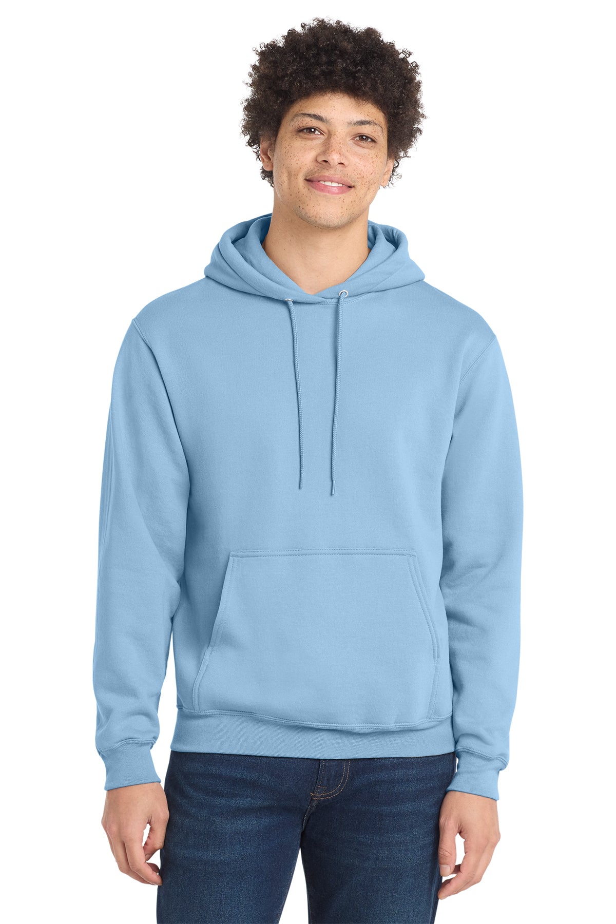 Port & Co® PC78H Core Fleece Pullover Hooded Sweatshirt - Light Blue