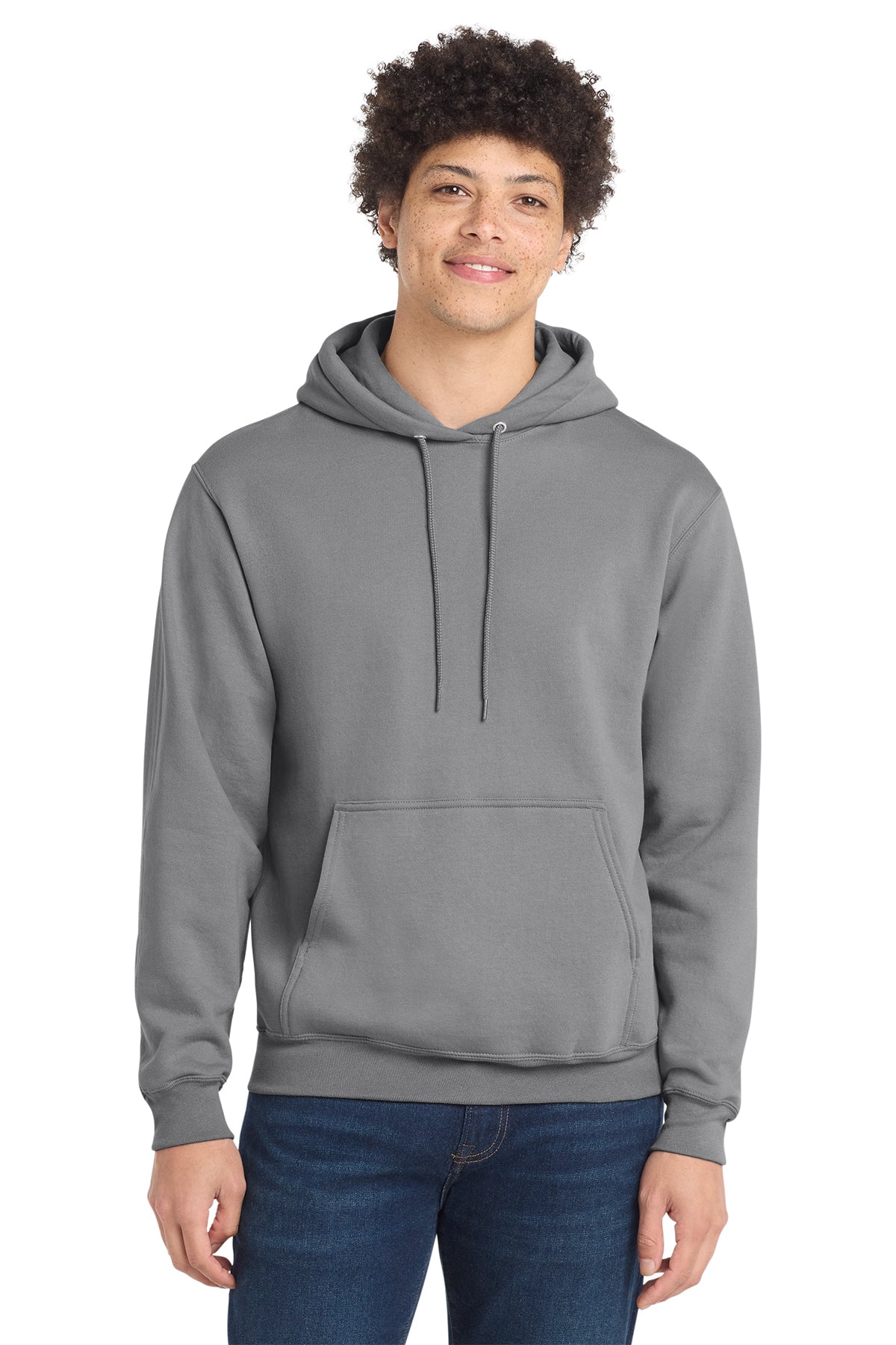 Port & Co® PC78H Core Fleece Pullover Hooded Sweatshirt - Medium Grey
