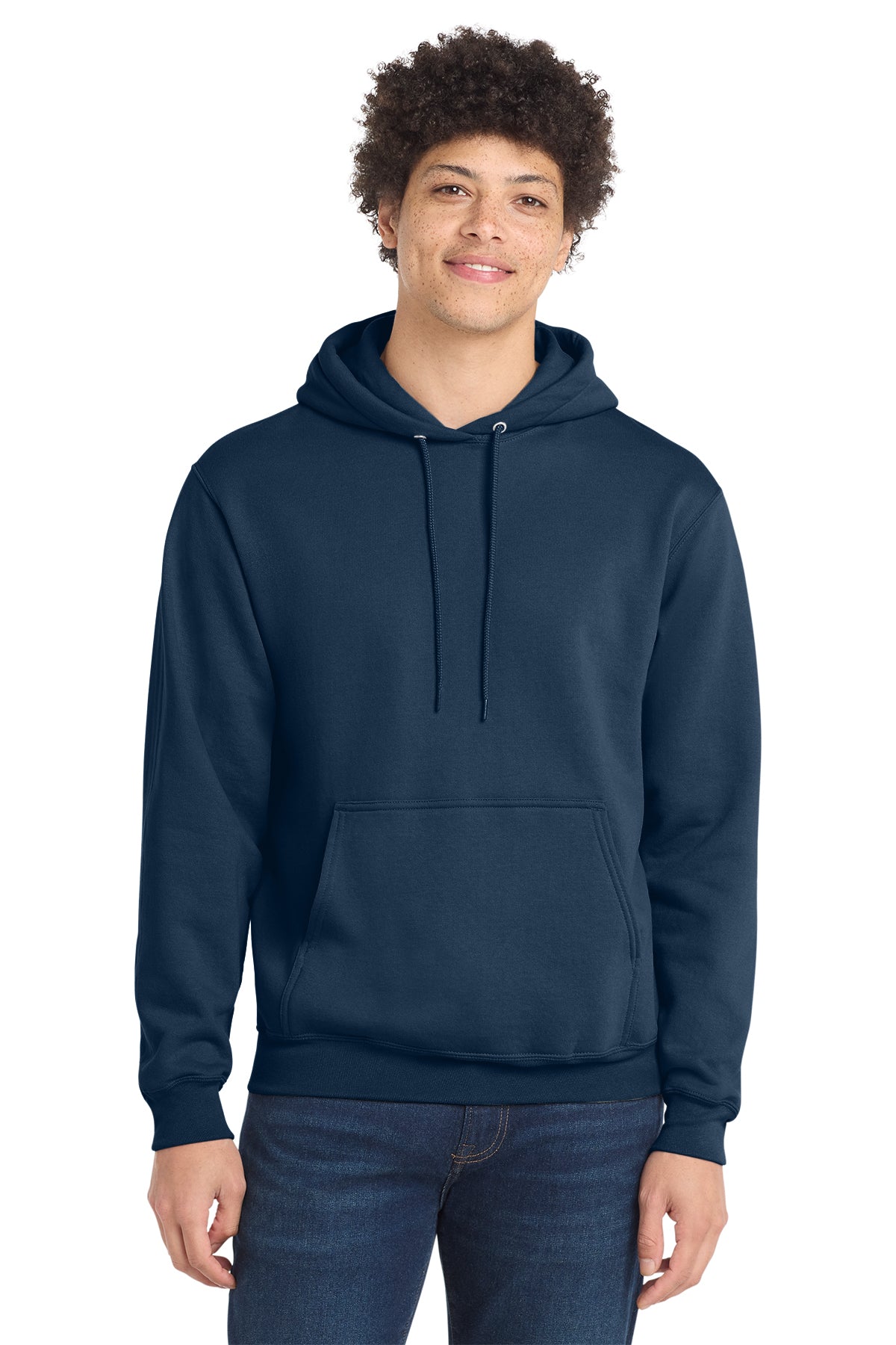 Port & Co PC78H Core Fleece Pullover Hooded Sweatshirt in Navy