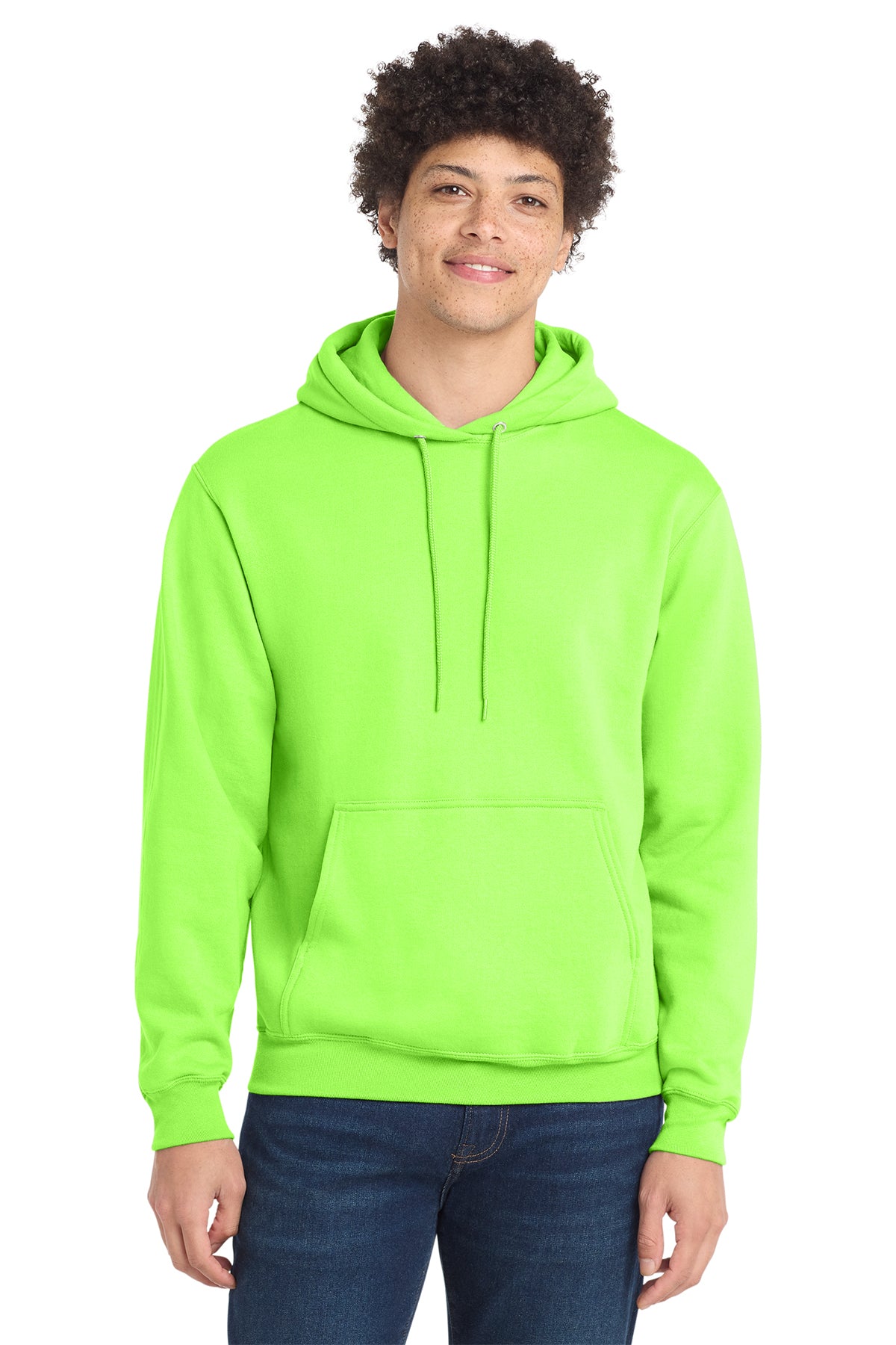 Port & Co® PC78H Core Fleece Pullover Hooded Sweatshirt - Neon Green