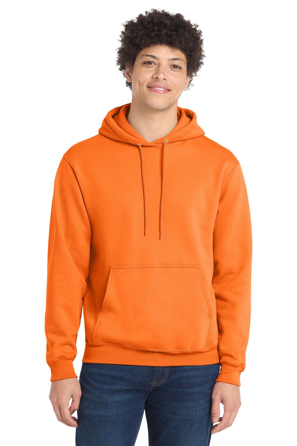 Port & Co® PC78H Core Fleece Pullover Hooded Sweatshirt - Neon Orange