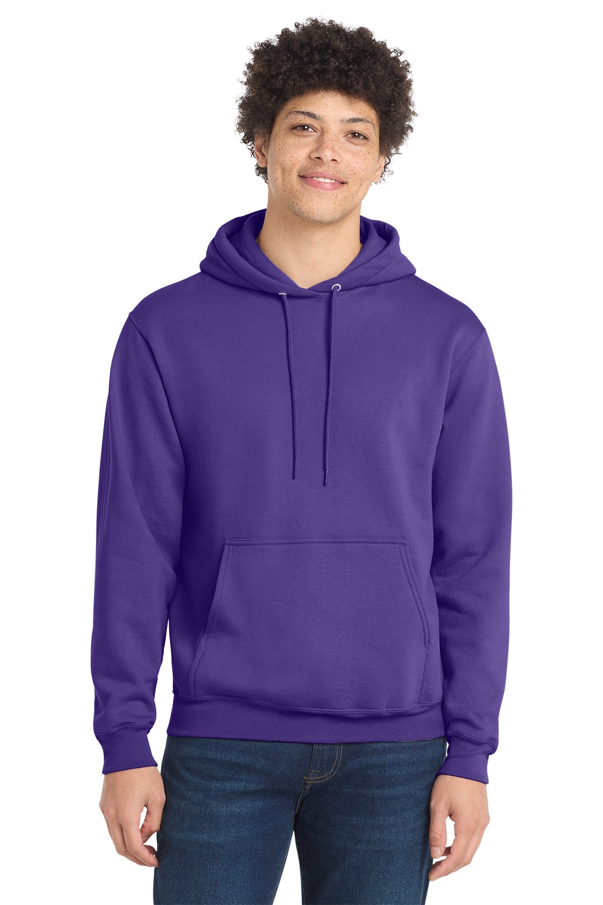 Port & Co® PC78H Core Fleece Pullover Hooded Sweatshirt - Purple