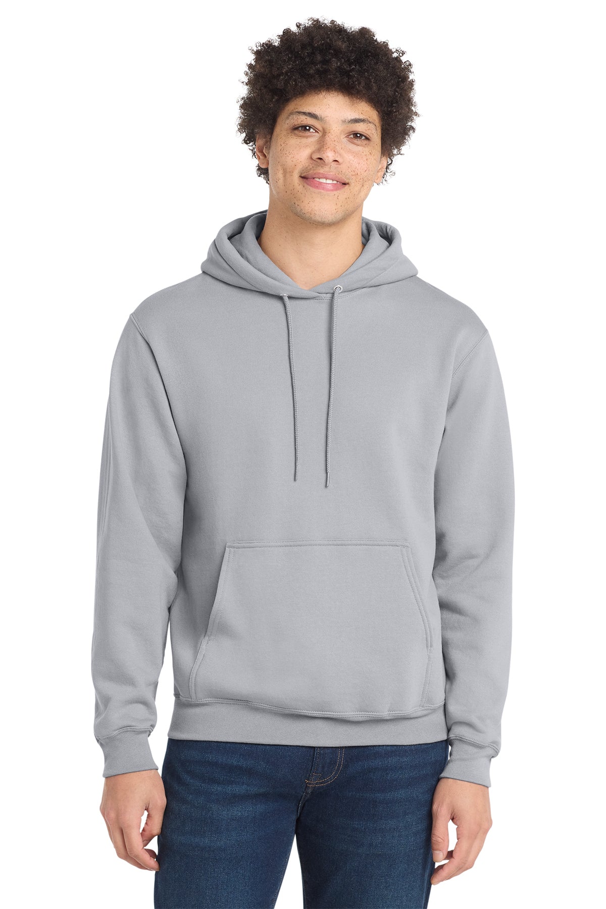 Port & Co® PC78H Core Fleece Pullover Hooded Sweatshirt - Silver