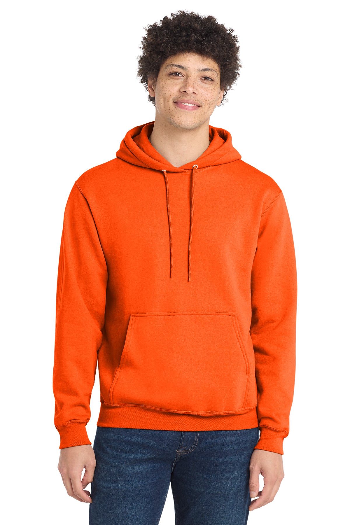 Port & Co® PC78H Core Fleece Pullover Hooded Sweatshirt - S. Orange