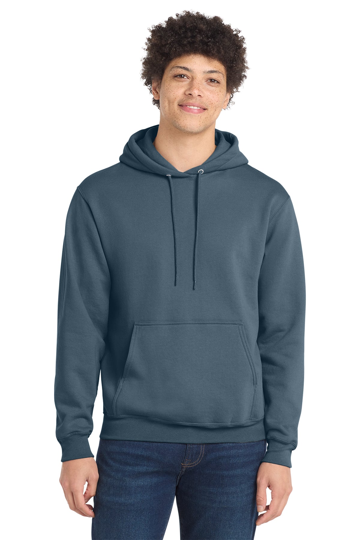 Port & Co® PC78H Core Fleece Pullover Hooded Sweatshirt - Steel Blue