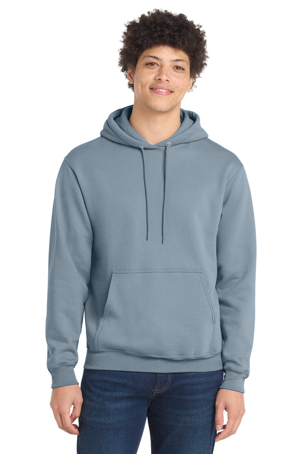 Port & Co® PC78H Core Fleece Pullover Hooded Sweatshirt - Stonewashed Blue