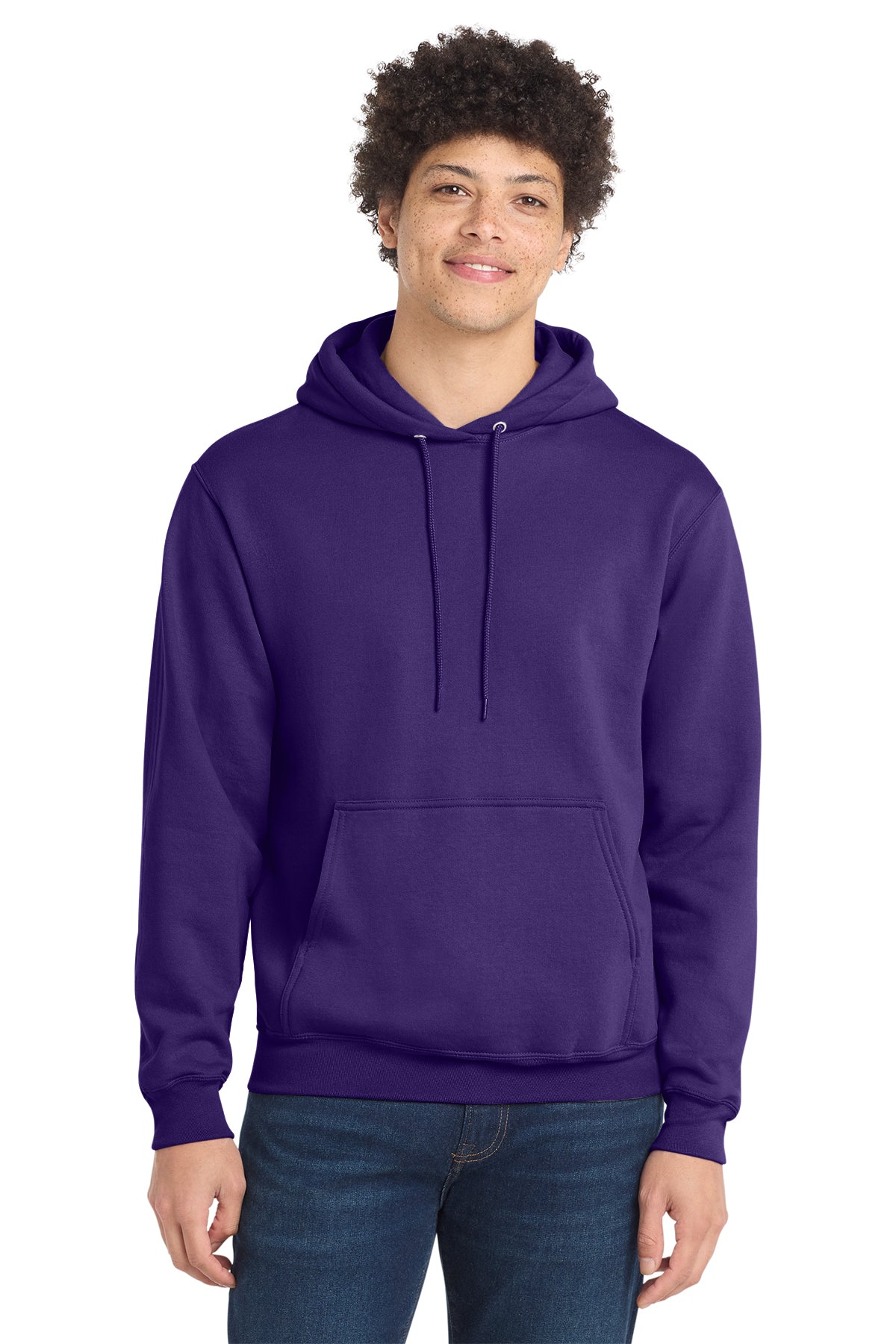 Port & Co® PC78H Core Fleece Pullover Hooded Sweatshirt - Team Purple