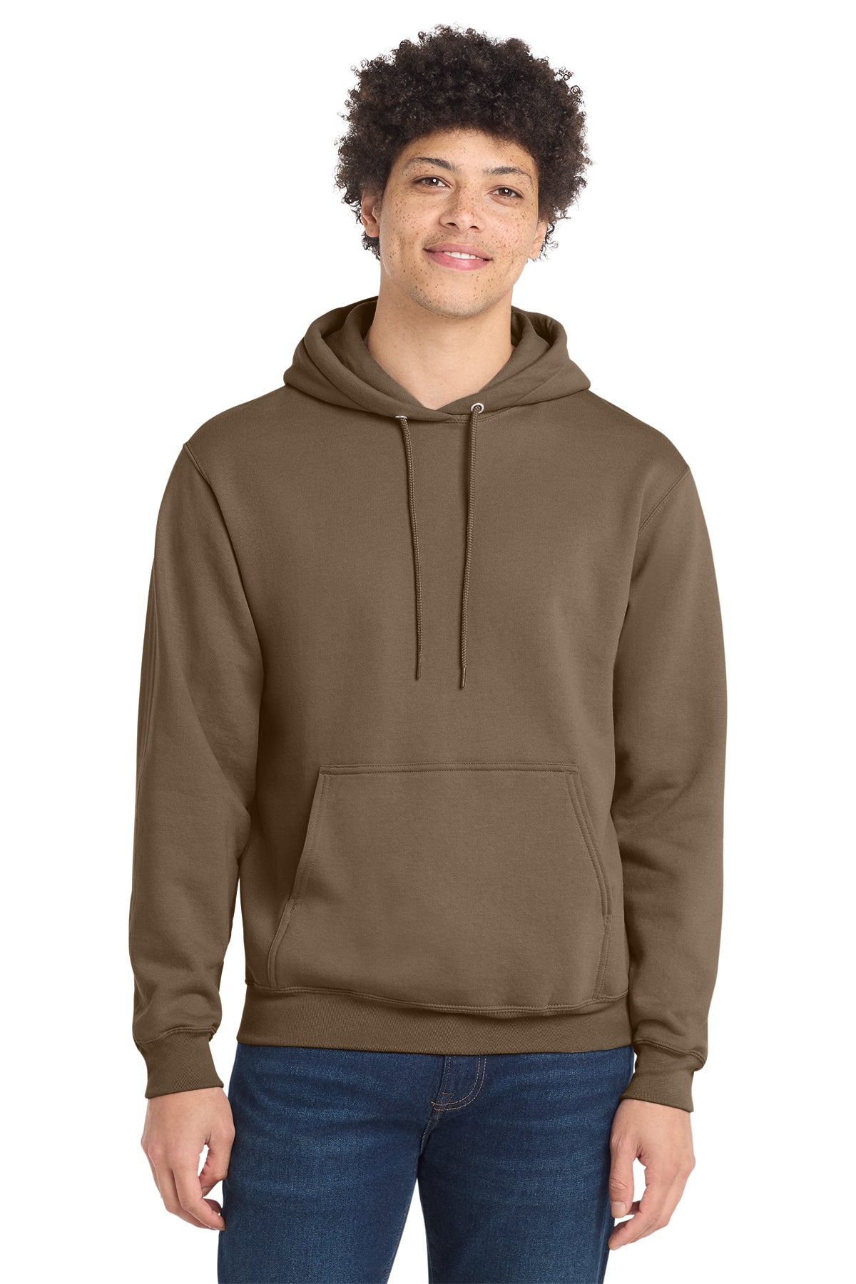 Port & Co® PC78H Core Fleece Pullover Hooded Sweatshirt - Woodland Brown