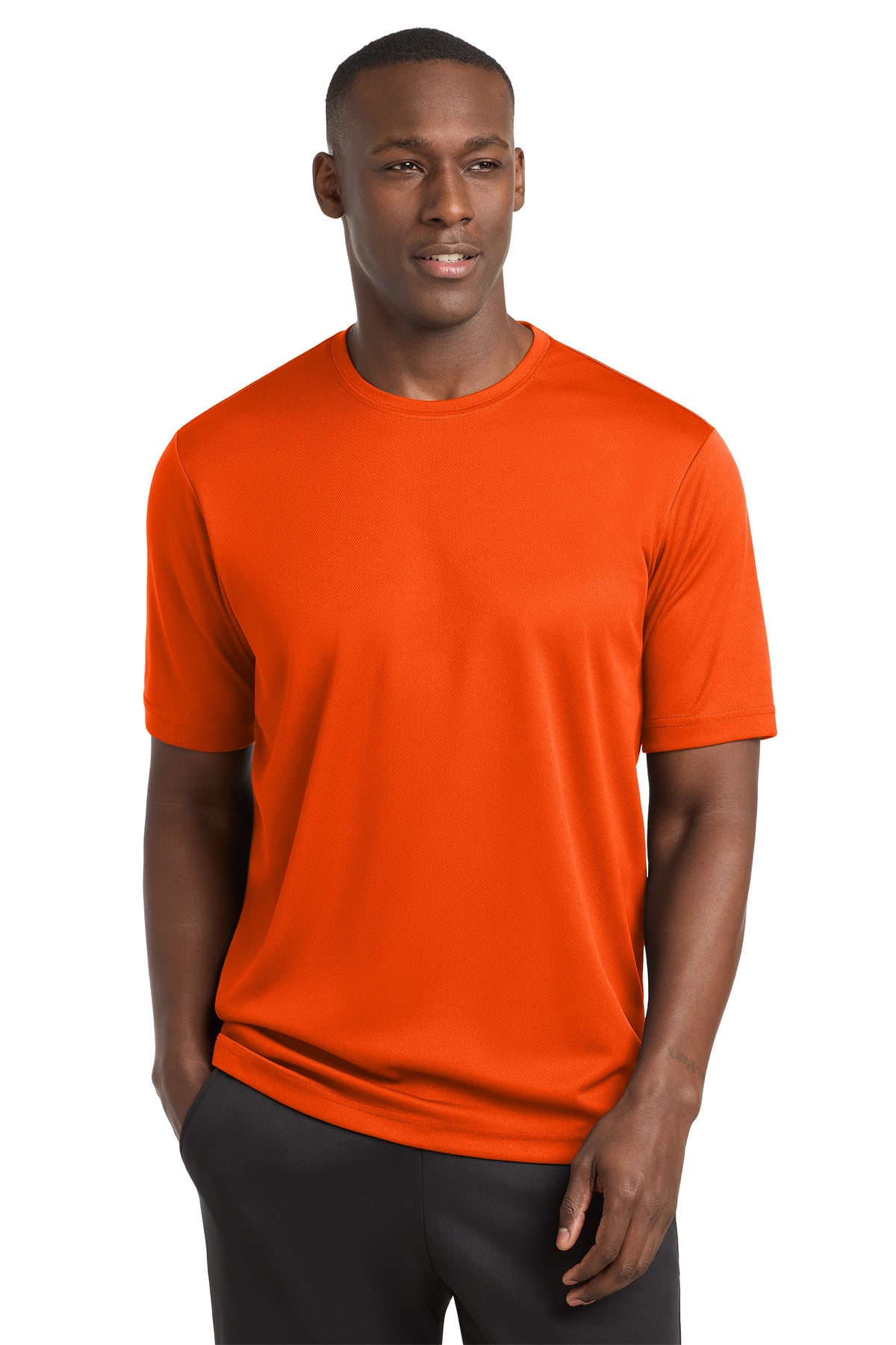 Sport-Tek® ST340 PosiCharge® RacerMesh® Tee - Neon Orange