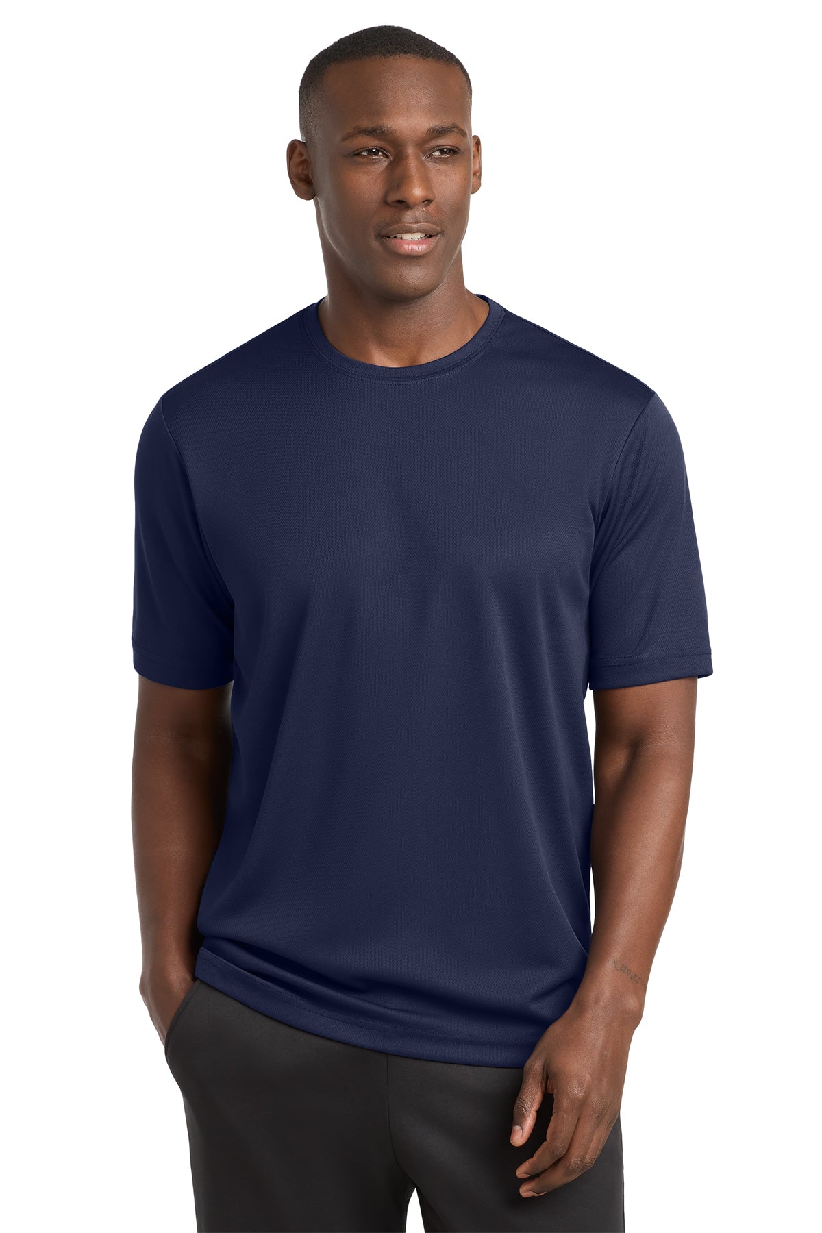 Sport-Tek ST340 PosiCharge RacerMesh Tee in True Navy