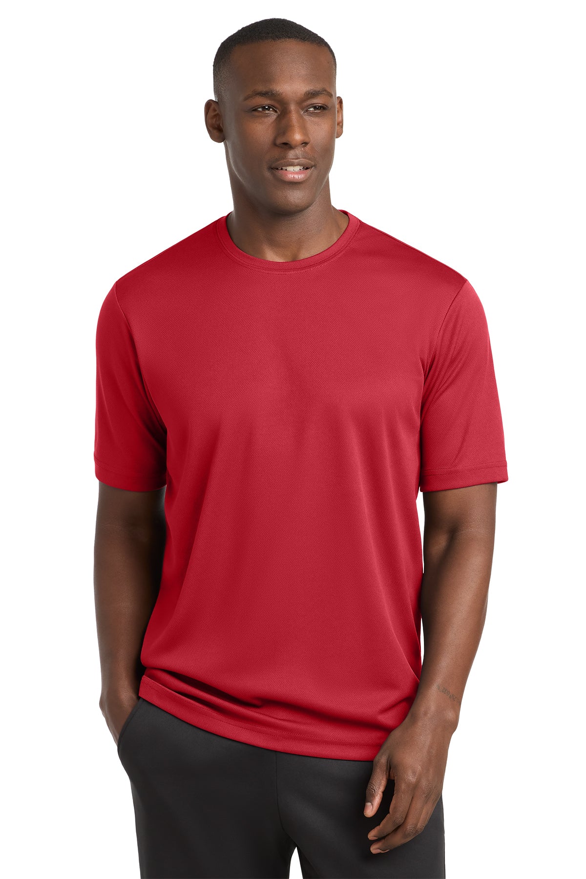 Sport-Tek ST340 PosiCharge RacerMesh Tee in True Red