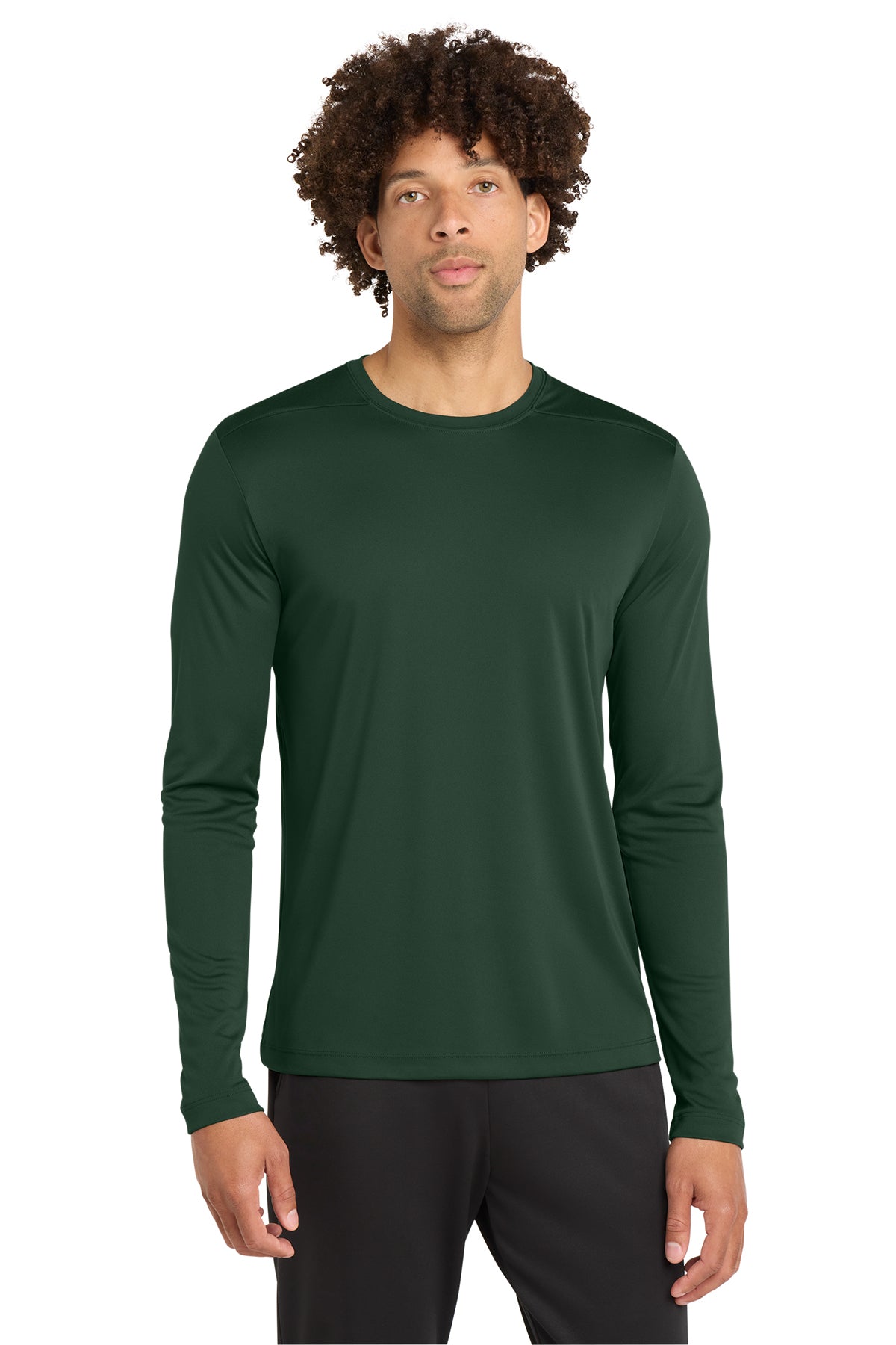 Sport-Tek® ST420LS Posi-UV® Pro Long Sleeve Tee - Forest Green