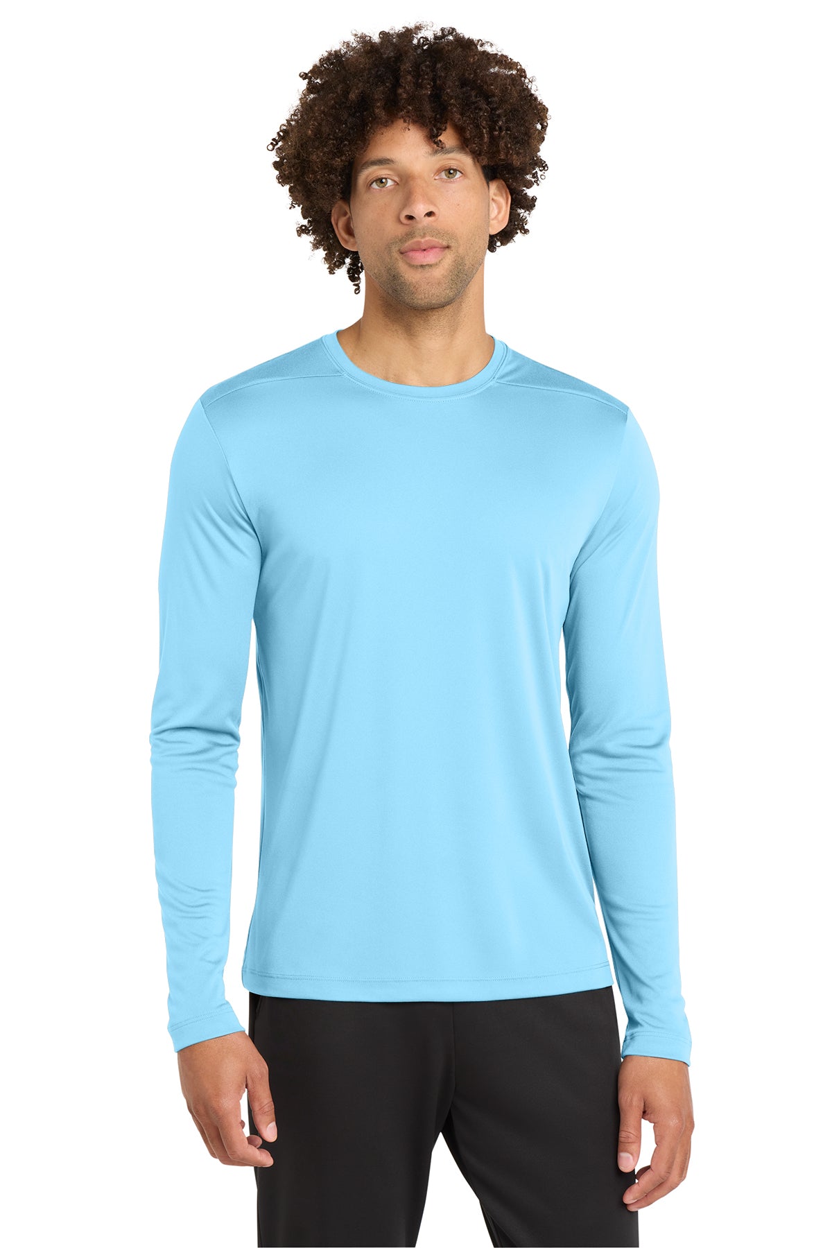 Sport-Tek® ST420LS Posi-UV® Pro Long Sleeve Tee - Light Blue