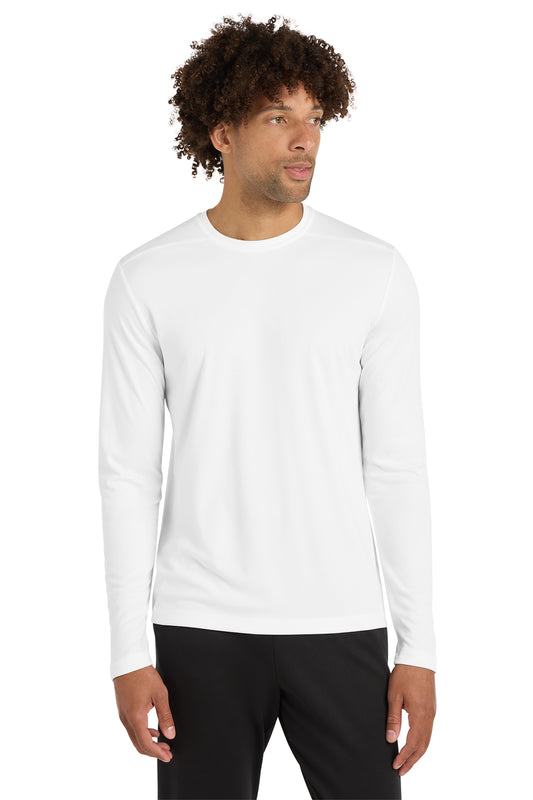 Sport-Tek ST420LS Posi-UV Pro Long Sleeve Tee in White
