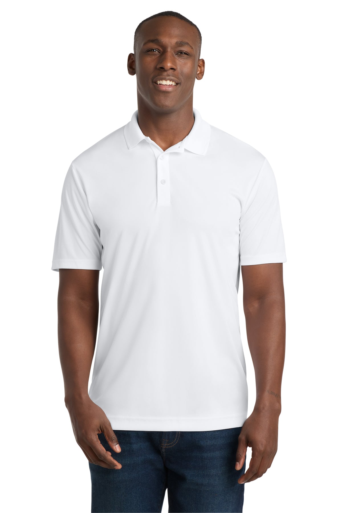 Sport-Tek ST550 PosiCharge Competitor Polo in White